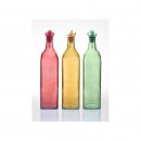Herevin Farbige  Öl Flasche 1ltr Ölspender Essigspender...