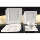 Schillerbach Tafelservice weiss  6 Personen Porzellan...