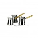 Turkisch Kaffee Koch Set Gold 4 Teile Cezve Turkisch...