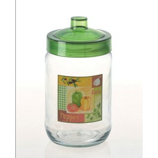 Herevin Dekorglas einfach mit Spitze 720 ml Glasdose Deko Glas Vorratsdose Kavanoz Vorratsglas Vorratsbehälter