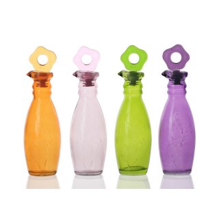 Herevin Gravur Anfora Öl Flasche gemischtfarbig 240cc Ölspender Essigspender ÖlBehälter Essigbehälter