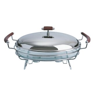 Wien Servierplatte Chafing Dish 2 Teile Servicebehälter Behälter Aufwärmer Oval