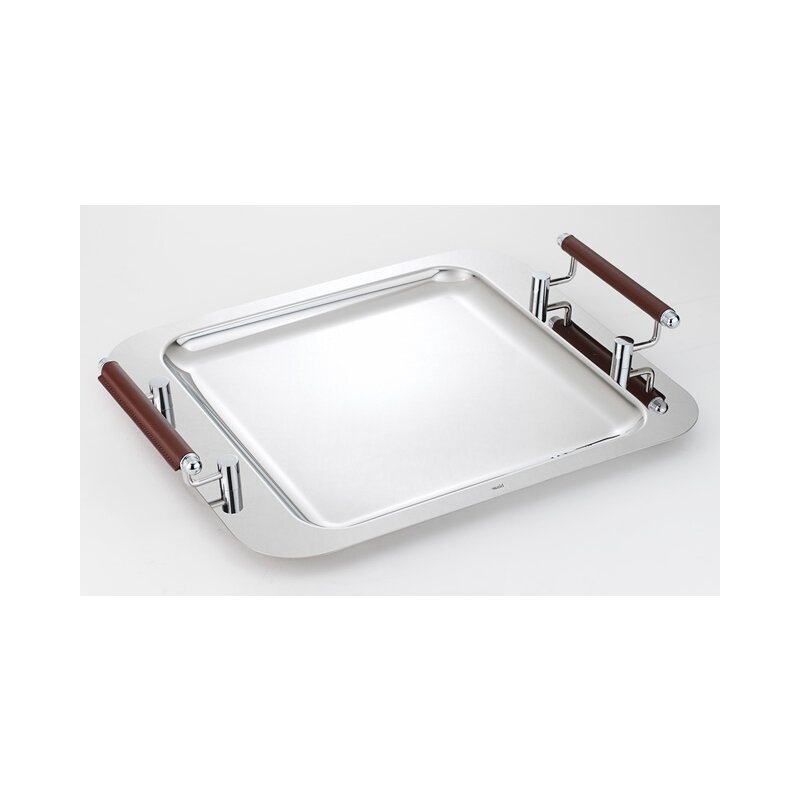 Hisar Wien Leder Service Platte Tablett Serviceplatte 18/10, 61,45 €