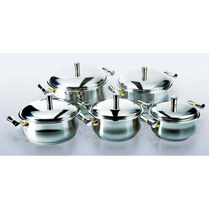 Vision Topf Topf Set T Griff Gold Kochtopfset Neptun Edelstahl 18/10 10 teile Fle ...