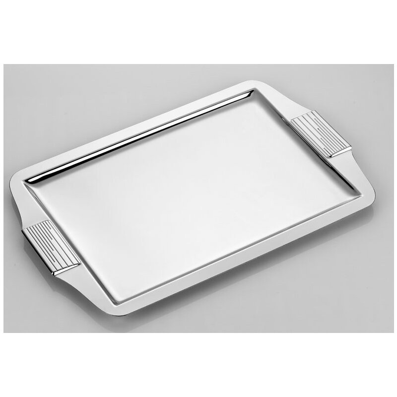 Asi Edelstahl Tee Platte Tablett Serviceplatte, 20,41 €