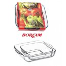Borcam-Set Backform Glas Auflaufform Servierform...
