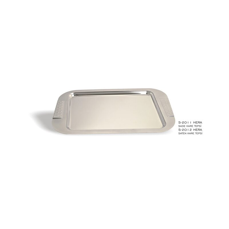 Hera Edelstahl Servierplatte Tablett Serviceplatte, 20,41 €