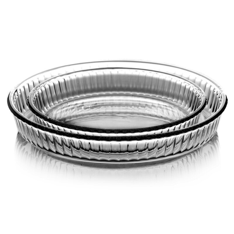 Borcam-Set Auflaufform Rund Yuvarlak Glasauflaufform Backform, 7,90 €