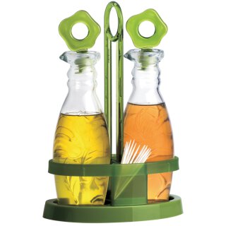 Herevin 240 cc Öl & Essig Set Ölspender Essigspender Glasflasche Sirkelik Yaglik