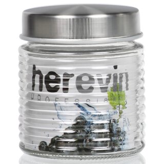 Herevin 1 lt Vorratsglas Vorratsdose Vorrtasbehälter Frischhaltedose Glas Deko