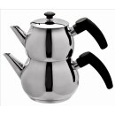 Schillerbach Teekanne Set mini Edelstahl 18/10 Turkisch...