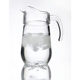 Krug Kanne Glas Silvana Wasserkrug Getränkekrug 1350 cl