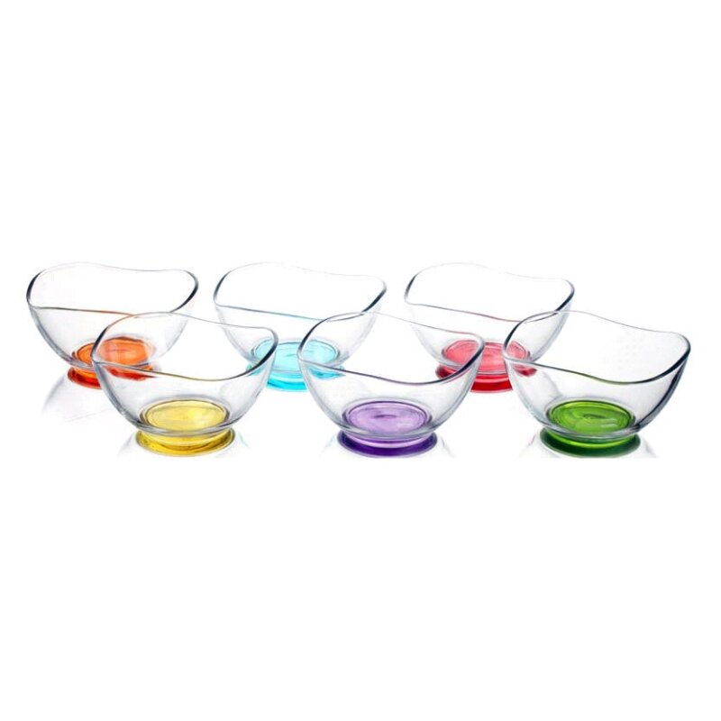 6er Set Bunte Glasschalen Dessertschale Vorspeise, 5,64 €