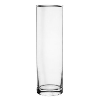 6 x Vase Glas Glatt Zylinder