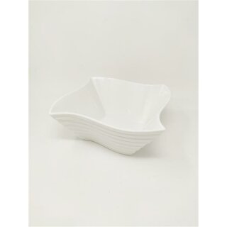 Schale Porzellan weiß Schüssel Obstschale Dekoschale Ø 21/21 cm